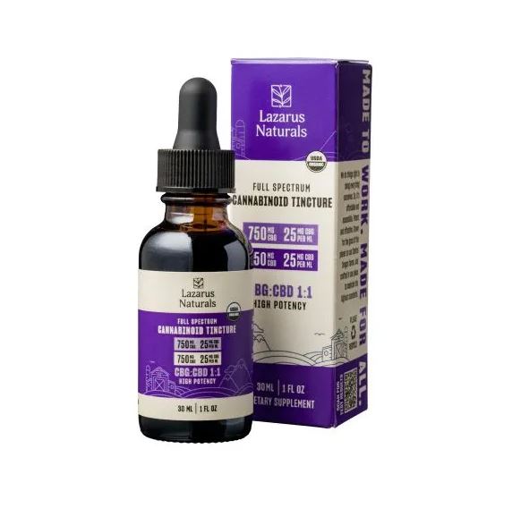 lazarus naturals cbd-cbg oil tincture