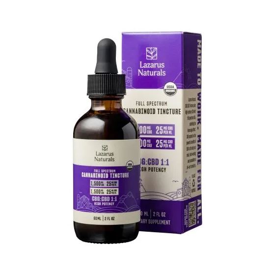 lazarus naturals cbd-cbg oil tincture