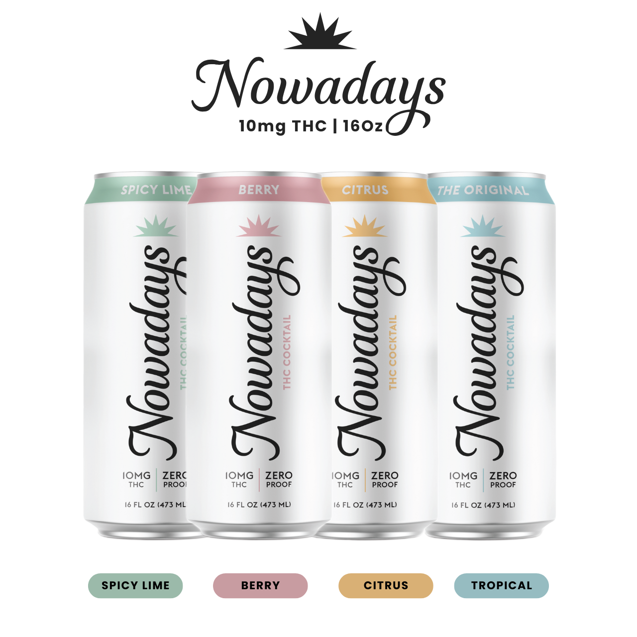 Nowadays 10mg THC Canned Cocktails - 16oz