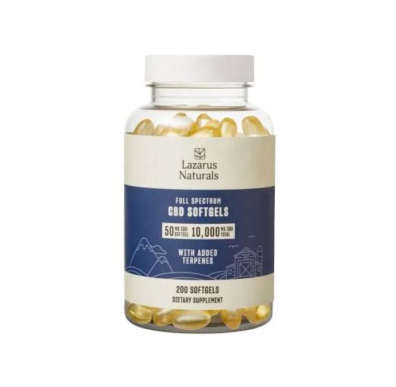 50mg CBD softgels 200 count