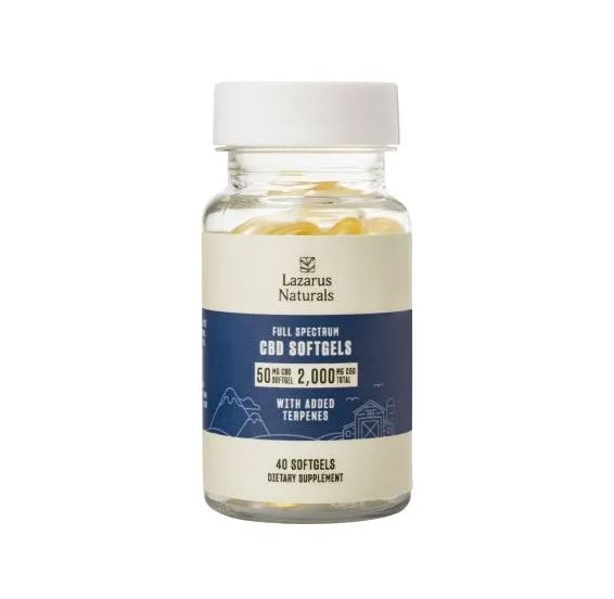 50mg CBD softgels 40 count