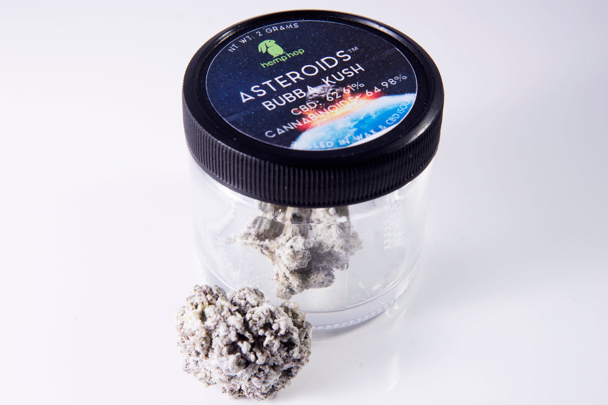 Asteroids - CBD hemp flower rolled in distillate and isolate