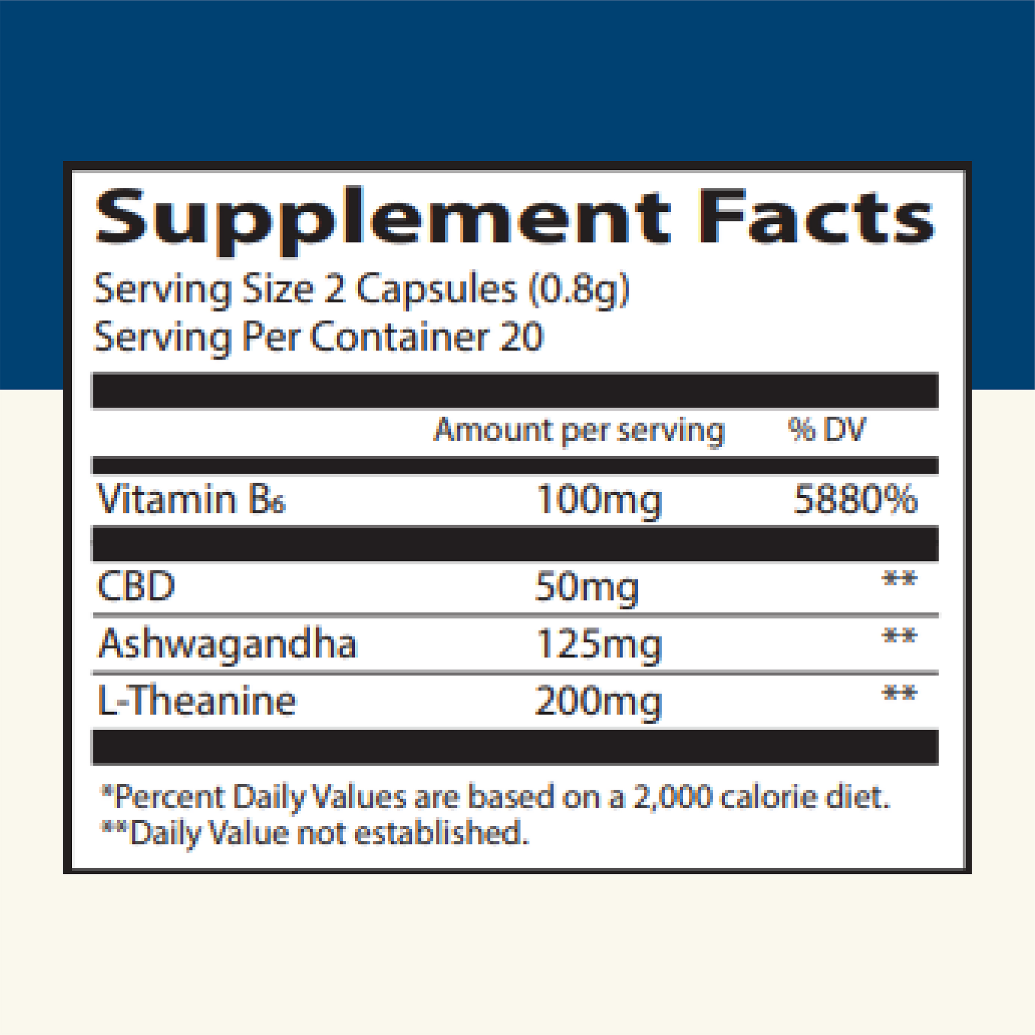 25mg CBD Full Spectrum Calming Hemp Capsules