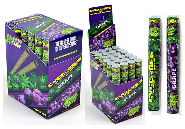 grape cyclones prerolled hemp cone