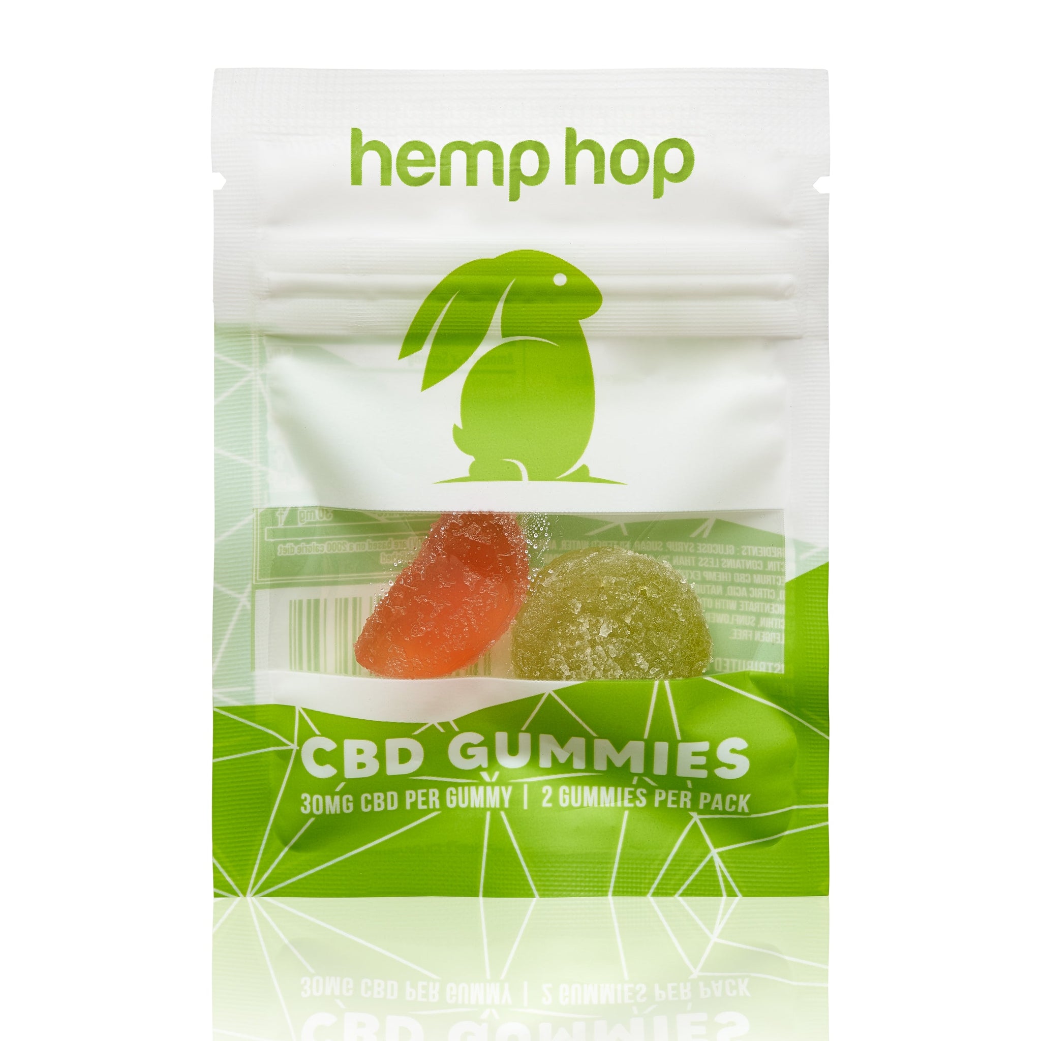 2 count bag CBD Day Time Gummies Hemp Hop