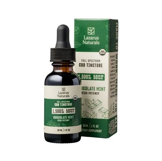 lazarus naturals chocolate mint high potency cbd oil tincture