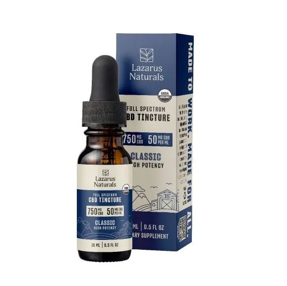 lazarus naturals classic high potency cbd oil tincture