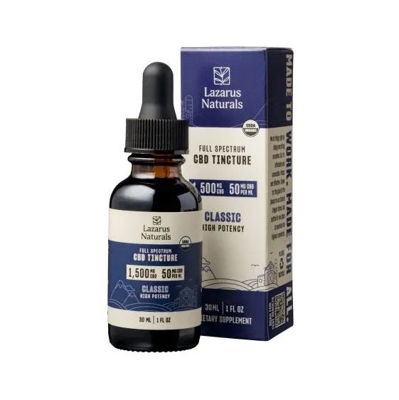lazarus naturals classic high potency cbd oil tincture