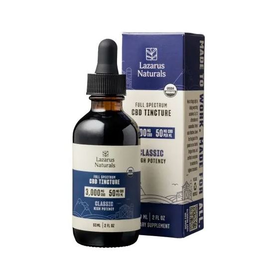 lazarus naturals classic high potency cbd oil tincture