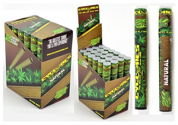 natural cyclones prerolled hemp cone