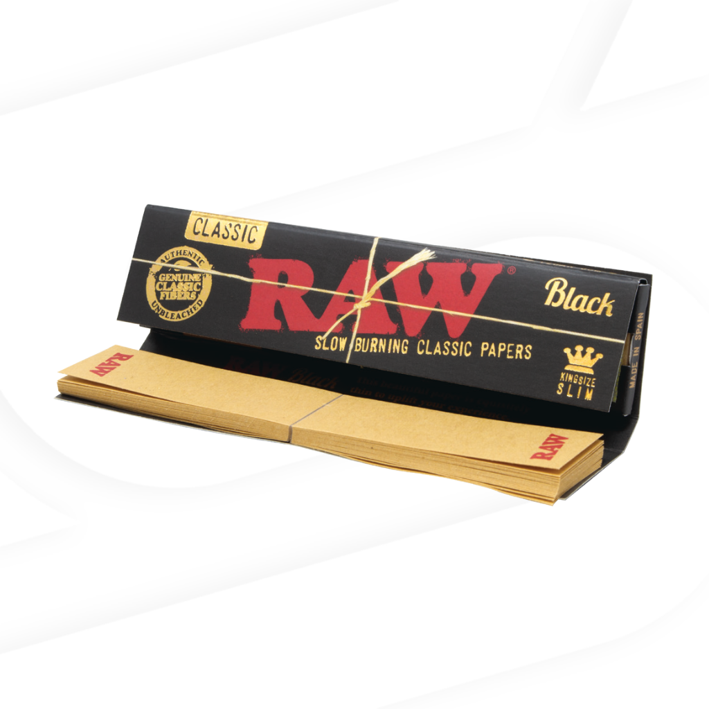 RAW Black Connoisseur King Size Slim Rolling Papers