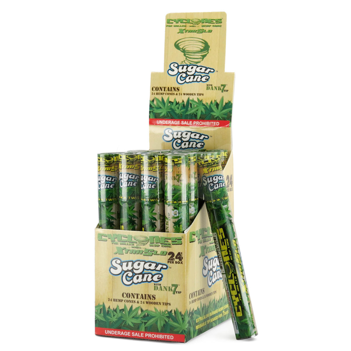sugar cane cyclones prerolled cone